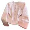 Jaqueta Camisa Cardigan Jacquard Longa Estilo Chinês Renovado Redutora de Idade Qualidade Garantida Tamanho Plus para Mulheres de Meia-Idade