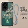 Capa de Celular Direto da Fábrica para Huawei nova15Pro Pele de Cordeiro Estilo Chinês Flor e Pássaro com Alça de Mão Cobertura Total