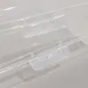 Nueva caja plástica rectangular vacía, caja de plástico PP, caja de almacenamiento transparente, caja plástica para papelería y ferretería con gancho, caja de embalaje
