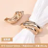 Hebilla Conectora Metálica Ajustable Estilo Europeo y Americano Arqueada para Bufandas de Seda, Tirantes de Traje de Baño y Hebilla Decorativa Irregular - En Stock