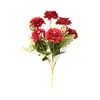 Ramo pequeño de hibisco de 6 cabezas de flores artificiales flores de comercio exterior transfronterizo decoración de hogar exterior flores artificiales flores de boda