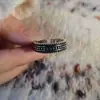 Anillos Vintage Bliss Transfronterizos, Anillos de Plata Tailandesa Imitación de Gama Alta de Nicho, Soporte para Pedidos de Muestra y Venta al por Mayor de Anillos en Lotes Pequeños