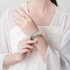 Pulsera de Calcedonia Mitad Montaña Mitad Agua Ágata de Montaña Lejana Brasileña Jingle Verde Aceite de Gama Alta Semilla de Hielo Alto Regalo para Mujer