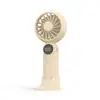 Nuevo ventilador de mano mini, recargable, batería de larga duración, ventilador MINI USB de alta velocidad, flujo de aire fuerte, pantalla digital, regalo transfronterizo