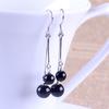 Pendientes de Uñas de Caballo Negro y Rojo de Mano Rápida de TikTok Pendientes de Moda para Mujer Pendientes Distintivos Dulces de Ágata Pendientes Frescos para Mujer