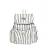 Mochila transfronteriza para mujer, estilo coreano, linda mochila a rayas para estudiante y viajero, ligera, versátil, bolsa escolar simple, bolsa de viaje