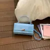 Bolso Pequeño Texturizado con Patrón de Cocodrilo Transfronterizo para Mujer 2026 Nuevo Estilo Bolso de Mano con Bloques de Color Elegante Bolso Cruzado de Alta Gama