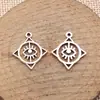 20x17mm 0,75g Pingente Olho Formato Diamante Prata Antiga Acessórios para DIY Exportação Venda Direta da Fábrica