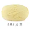 4 hebras de lana de algodón peinado de leche algodón hilo de algodón sin pilling sin estática grosor medio tejido a mano manta para muñeca hilo de ganchillo