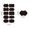 Etiqueta de PVC Impermeable Negra Autoadhesiva Etiqueta Pizarra Tarro de Almacenamiento Tarro de Condimentos Etiqueta Marcadora