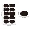 Pizarra Casera Adhesiva PVC Etiqueta Negra para Frascos de Especias, Transfronteriza Impermeable Borrable Manuscrita Desmontable
