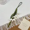 Encanto de bolso nuevo simple y elegante de cuero de osmanthus, lindo accesorio dorado de cuero PU de osmanthus para mochila exterior con un toque de alta gama