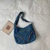 Bolso de Mezclilla Retro Invierno Estilo Coreano Resistente Moda 2026 Nuevo Versátil Textura para Viajes Diarios Bolso de Hombro Único Cruzado