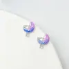 [Colección Estrella y Luna] Pendientes Diseño Único Joyería Estéreo para Mujer Pendientes Versátiles de Gama Alta