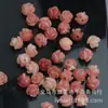 6mm Rosa En relieve 8mm Multicolor Rosa Concha Sintética Rosa Flor Pequeña Agujero Pasante Cuentas Sueltas Accesorios para Joyería Antigua DIY