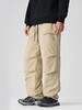 Pantalones de plumón Ru-Meng Pato Blanco Japonés talla extra Ropa de trabajo Invierno para Hombre Forro polar Calientes Cordón Pantalones Sueltos Casuales
