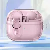 Para Capa de Fone de Ouvido Samsung Galaxy Buds3 Cor Sólida Transparente Rígida buds3pro Bluetooth Capa Protetora Trava