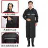 Impermeable de dos piezas de tela Oxford engrosada de moda para hombres y mujeres, protección para trabajos al aire libre, resistente a inundaciones, impermeable y pantalón de lluvia reflectante para adultos
