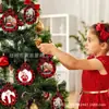 Enfeites de Moldura de Foto de Madeira Lindo Laço e Corda Vintage Natal Fofos Enfeites Pendurados Decorações de Fotos