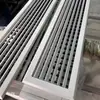 Rejilla de Ventilación de Aire Acondicionado de Aleación de Aluminio/ABS Extendida Ultraestrecha Empotrada Sin Marco Persiana de Retorno de Aire