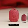 Pendente Coração do Sutra de Ouro Roxo de Alto Teor de Cinábrio Atacado Lidai Pingente para Joias DIY