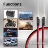 Cable de Extensión Sae 10 Awg - 15 Pies Saeto Sae Desconexión Rápida Arnés de Cableado Conector Sae
