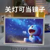 Una generación de pintura de luz de espejo de Doraemon Gato Ding-dang regalo de cumpleaños pintura decorativa para dormitorio adornos lámpara de ambiente