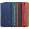 Adecuado para Samsung A17 Funda de Cuero para Teléfono Móvil A16 Funda para Teléfono Móvil A15 Succión Magnética A55 Tarjeta A07 Funda Protectora Retro Flip