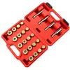Conjunto em estoque de 64 peças de ferramentas de reparo de rosca de bujão de dreno de cárter de carro para reparo automotivo