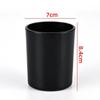 Vaso para vela de aromaterapia de vidrieras transfronterizo al por mayor para el hogar, esmerilado negro, ambiente romántico, embalaje, adornos, vaso