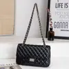 Moda para Mujer Bolsa Pequeña Cuadrada de Hombro para Viaje Bolso Pequeño para Dama Acolchado de Diamantes con Cadena Estilo Chanel Bolso de Hombro Único Cruzado Lujo Ligero