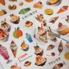 Yuxian Paisajismo Stickers de Comida Serie Casa Deliciosa Estilo Antiguo Material Versátil Manualidad Decoración DIY Guka Collage