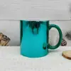 Taza de Agua de Cerámica Electrochapada de Alta Calidad, Taza Elegante con Brillo Metálico, Taza de Cerámica de Revestimiento Recto, Taza de Café