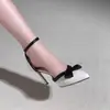 Chinelos com Laço Estilo Fada para Mulheres, Novo Verão 2025 Sandálias Casuais Antiderrapantes de Solado Grosso que Aumentam a Altura, Uso Duplo