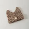 Gorro Coreano para Bebé Yipan Otoño e Invierno Nuevo Estilo Ins Oso Lindo Cálido Gorro de Punto para Bebé Gorro Deslizante Venta al por Mayor