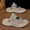 Sandalias 2026 Verano Ropa de Exterior Antideslizantes Resistentes al Desgaste Sandalias de Suela Suave para Hombre Uso Dual Exterior Deportes y Ocio Chanclas de Playa