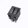Rocker para Wok Eléctrico Dos/Tres Velocidades Seis Pines 31*25 Doble Interruptor en Forma de Barco Kcd6-202N-6P con Luz Ojo de Gato