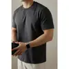 Camiseta Versátil Transpirable de Verano Algodón de Fibra Larga de Xinjiang Camiseta de Manga Corta para Hombre Verano Algodón Puro Suave Transpirable Camiseta Corta