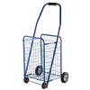 Carrito Trolley Supermercado Compras de Comestibles Plegable Carrito de Compras Gran Capacidad Cuatro Ruedas Cesta de Hierro Trolley Fábrica de Guangdong