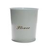Balde de flor de ferro galvanizado para jardinagem de jardim balde de decoração doméstica para feriados balde de flor redondo vaso de flor de ferro