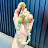 Cadena para teléfono móvil con cuentas de cristal y bola de diamante, llavero, sacudir voz, colgante para bolso en vivo, llavero, pequeños regalos para estudiantes al por mayor