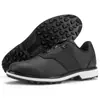 Suministro Directo Transfronterizo Talla Grande 39-49 Zapatos de Golf para Hombre con Tacos Fijos, Blanco y Azul