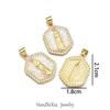 Moda Europea y Americana Transfronteriza Religiosa Cobre Chapado en Oro de 18K Colgante de Ópalo Joyería para Mujer Collar Tianzhu Virgen María