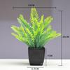 Venda quente transfronteiriça Simulação de planta Planta falsa Planta verde Decoração interna e externa Simulação de eucalipto em vaso de plástico Planta pequena em vaso
