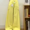 Jeans Casuales, Versátiles y con Caída de Pierna Ancha 2025 Rosa Flor de Cerezo Pantalones Anchos Sueltos de Cintura Alta que Cubren el Vientre