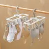 Colgador Plegable Multifuncional para Calcetines, Ropa Interior, Panties, Ropa, Esencial para Balcón, Dormitorio, Plegable, Resistente al Viento
