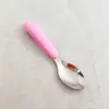 Aço inoxidável 304 Conjunto de talheres faca e garfo para crianças talheres de bebê portátil para atividades ao ar livre talheres para suplementos alimentares colher e garfo de treinamento para menores de 3 anos