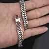 Pulsera de acero de titanio con hebilla de fórmula de acero inoxidable con personalidad dominante al por mayor de joyería de estrella para hombre