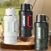Garrafa térmica Weishui, aço inoxidável 316, portátil para uso externo, adequada para viagens de carro, grande capacidade, mantém as bebidas quentes ou frias, ideal para viagens