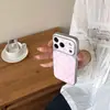 Capa de Celular Rosa Estilo Coreano com Laço Maçã 17Promax Adequada para 16Promax Cola Gotejada Galvanizada 15Pro14P
